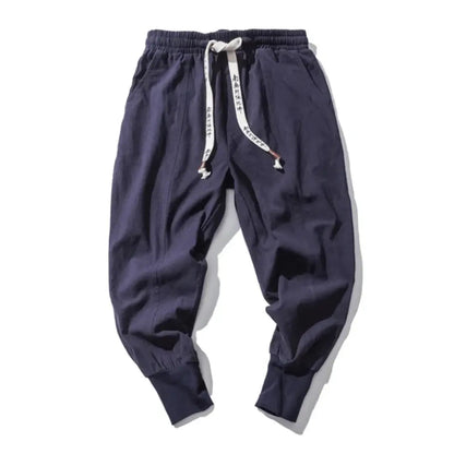Kenji | Men’s Premium Cotton Blend Drop-Crotch Trousers