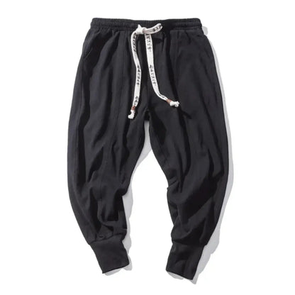 Kenji | Men’s Premium Cotton Blend Drop-Crotch Trousers