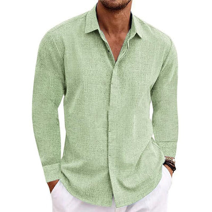 Lorino | Men's Casual Long-Sleeve Linen Shirt