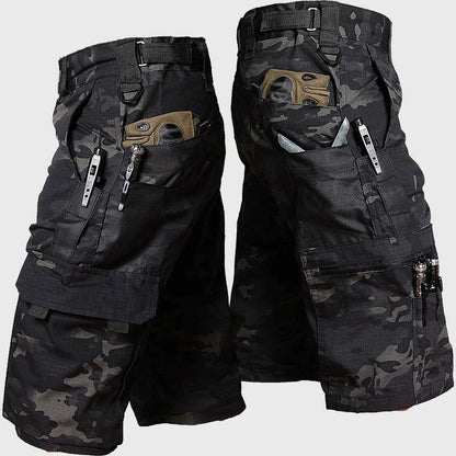 Louis Morel Camouflage Pocket Shorts