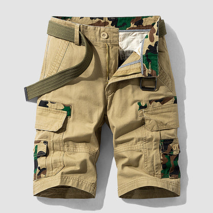 Louis Morel Utility Cargo Shorts with Adjustable Belt