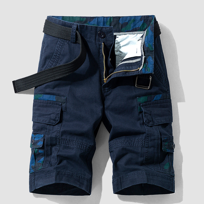 Louis Morel Utility Cargo Shorts with Adjustable Belt