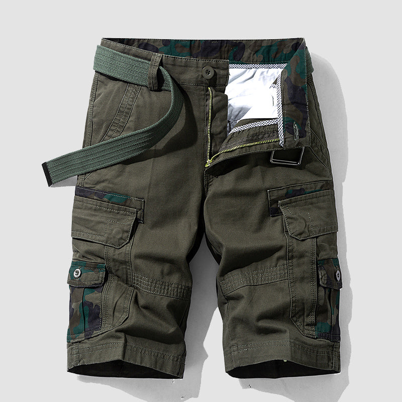 Louis Morel Utility Cargo Shorts with Adjustable Belt