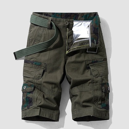 Louis Morel Utility Cargo Shorts with Adjustable Belt