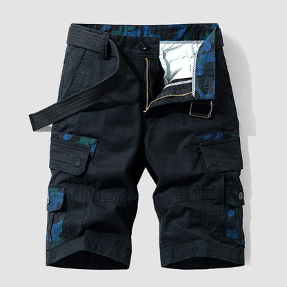 Louis Morel Utility Cargo Shorts with Adjustable Belt