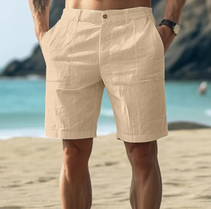 Lucaine | Men's Casual Linen Shorts