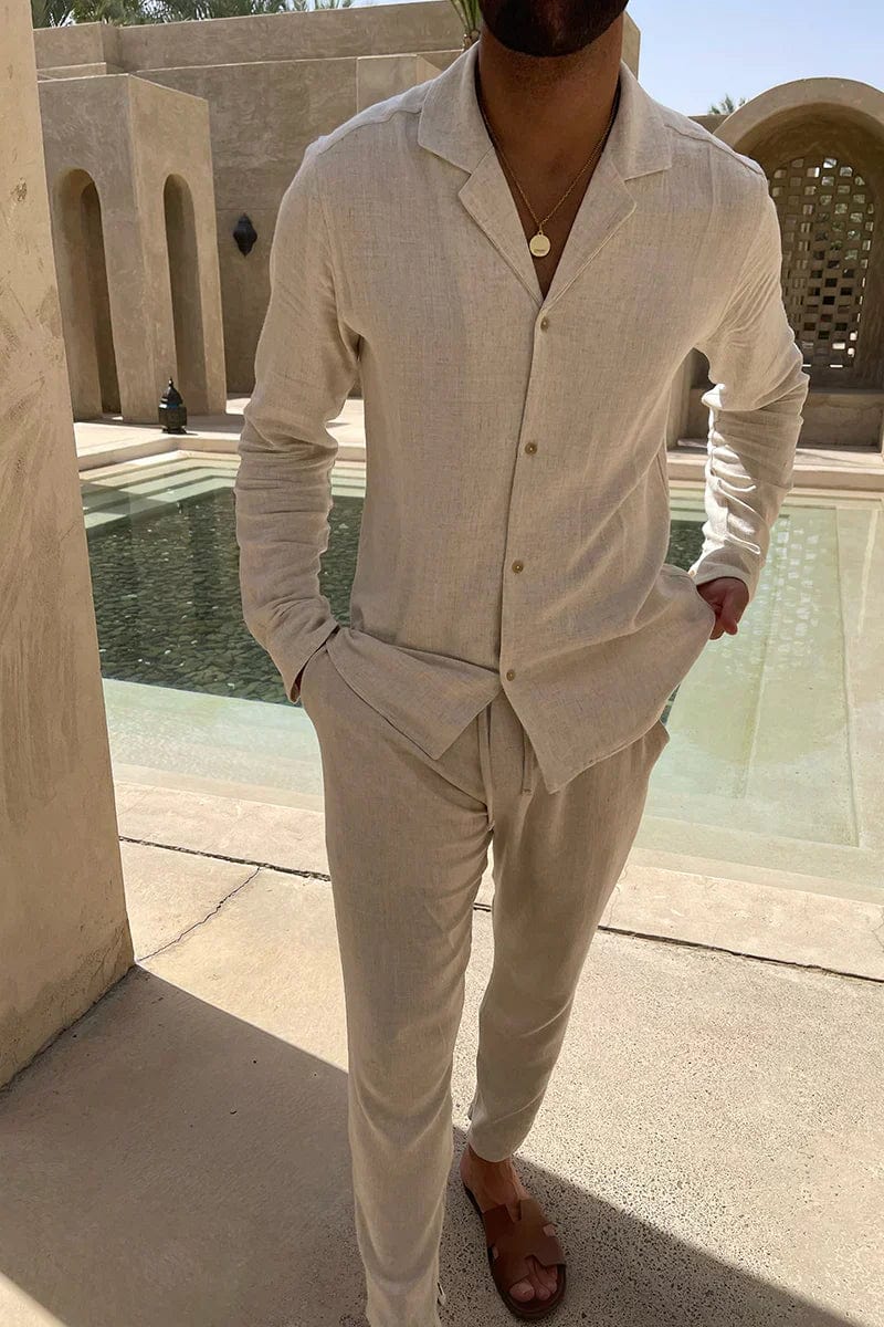 Lucian | Men's Lightweight Summer Linen Set for Warm Weather