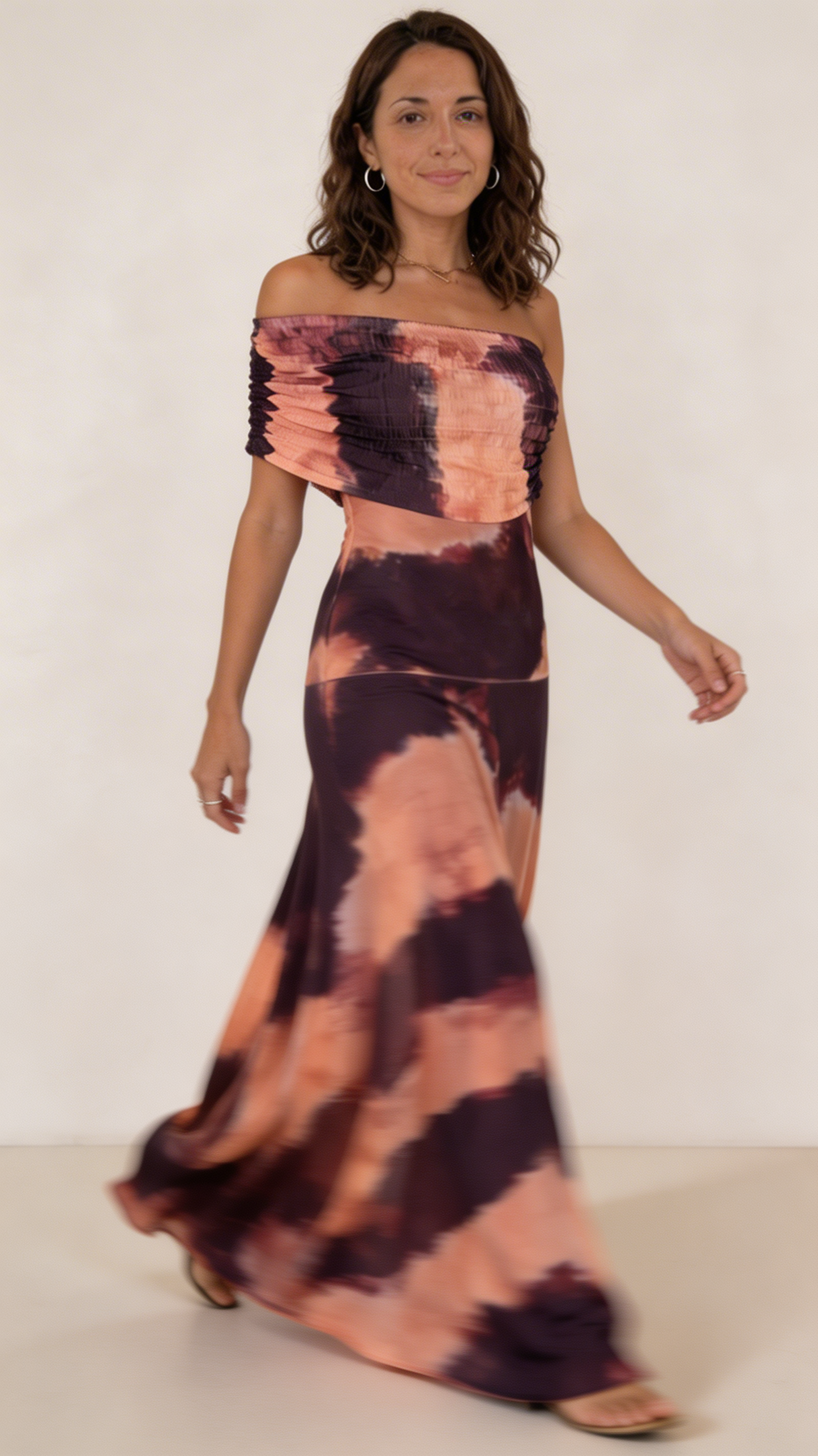Léa | Robe maxi tie dye