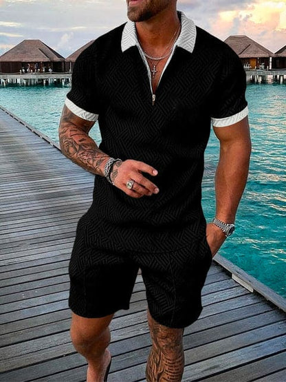 James | Men's Casual Set with Vibrant Print
