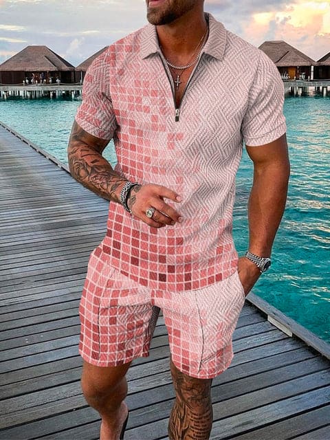 James | Men's Casual Set with Vibrant Print