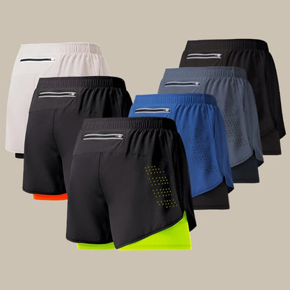 Alex | Men's Quick-Drying Running Shorts with Zipper