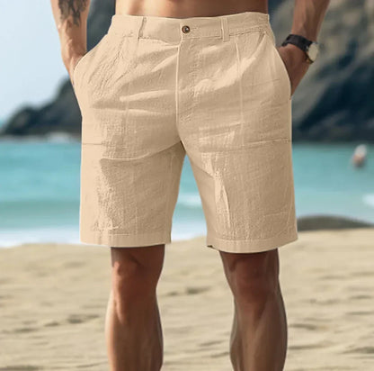John | Men's Casual Linen Shorts for Summer Relaxation