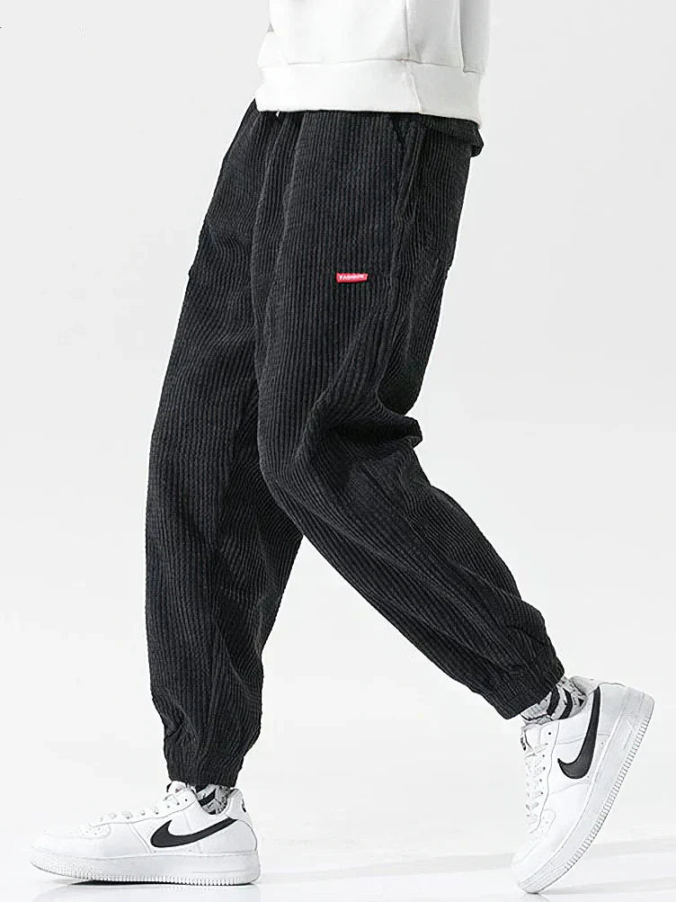 James | Men's Comfortable Loose Cord Jogging Pants