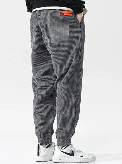James | Men's Comfortable Loose Cord Jogging Pants
