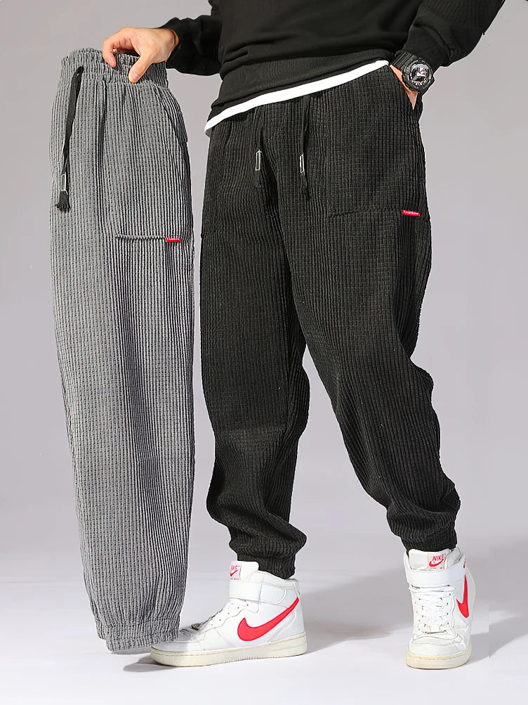James | Men's Comfortable Loose Cord Jogging Pants