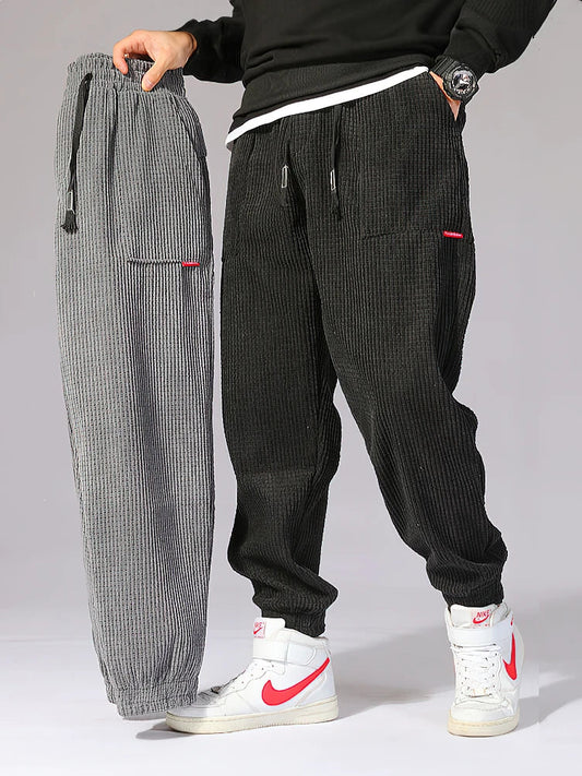 James | Men's Comfortable Loose Cord Jogging Pants