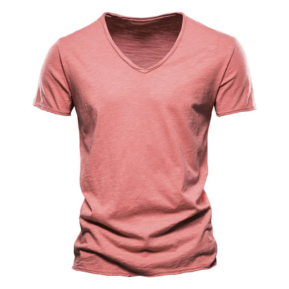 Juleas™ | Tee-shirt Uni Col V en Coton