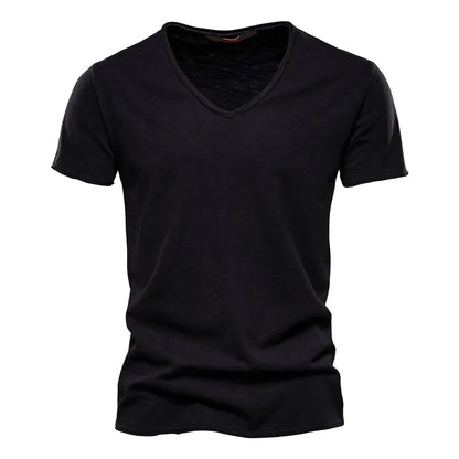 Juleas™ | Tee-shirt Uni Col V en Coton
