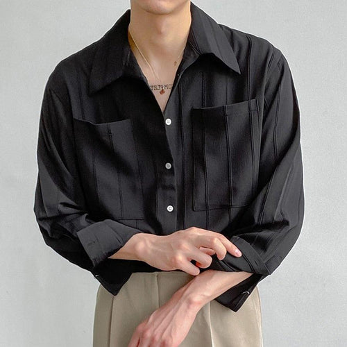 Liam | Men's Ribbed Shirt in Lisbon Style