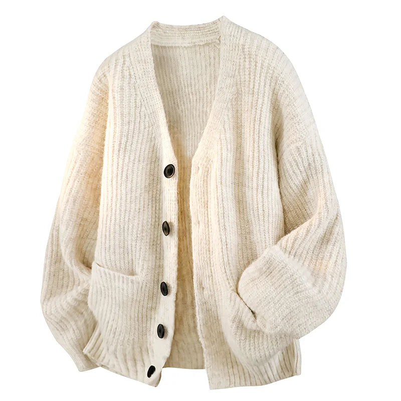 Nathaniel | Cardigan Décontracté à Col en V
