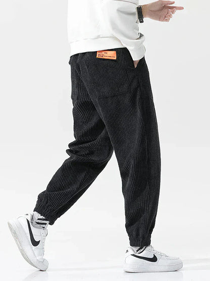 James | Men's Comfortable Loose Cord Jogging Pants