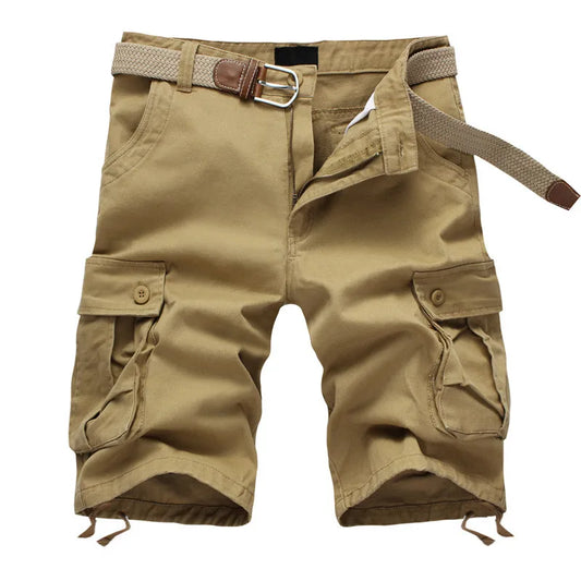John | Men's Casual Cotton Cargo Shorts