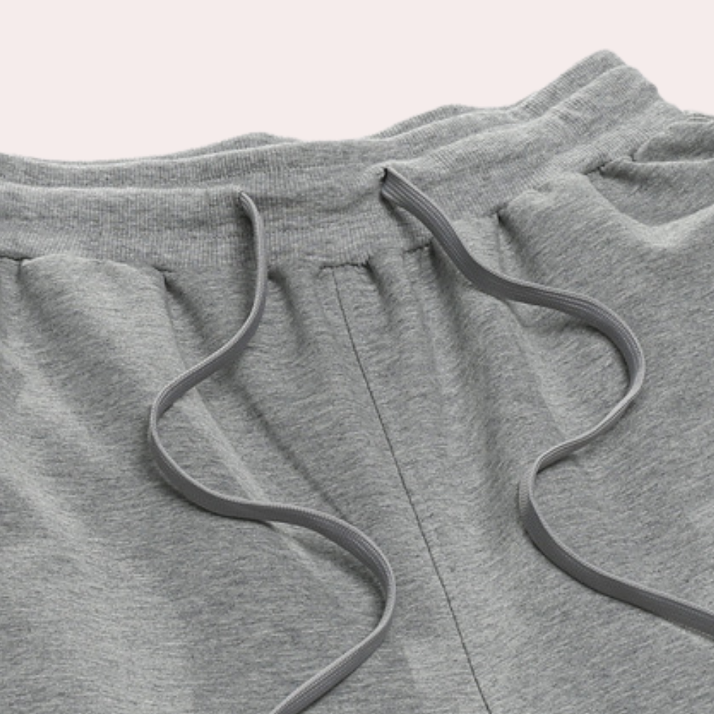 John | Men's Comfortable Cotton Jogging Pants with Elastic Waistband