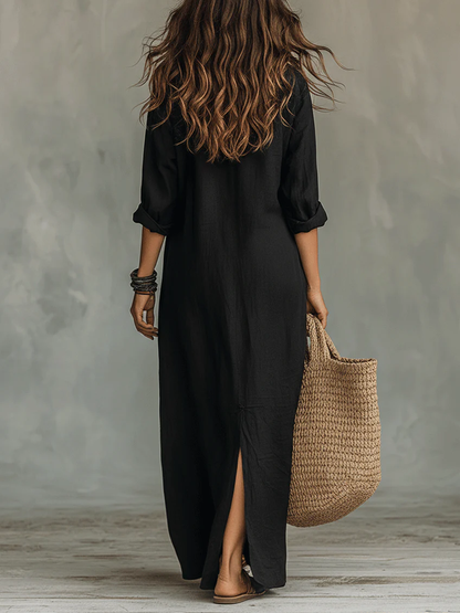 Soline | Robe longue à boutons