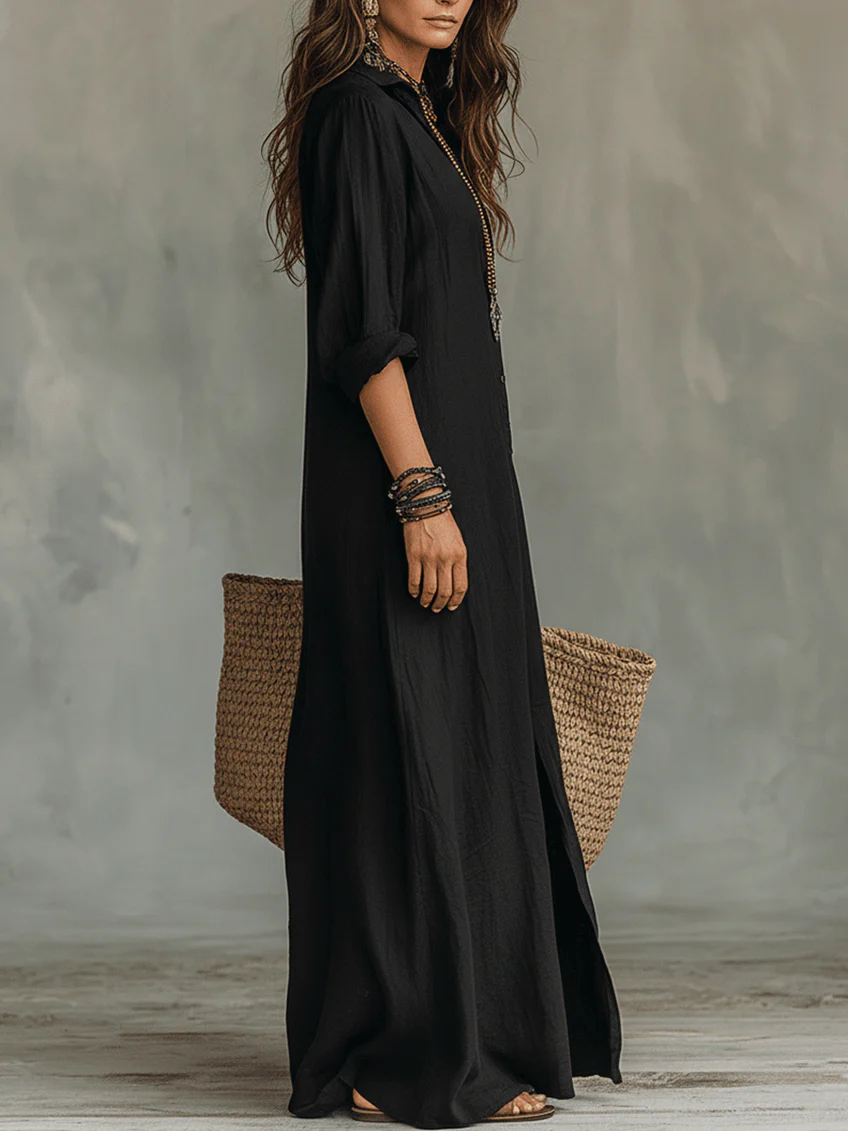 Soline | Robe longue à boutons