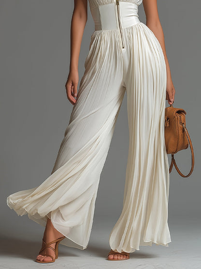 Lucía | Robe plissée en georgette