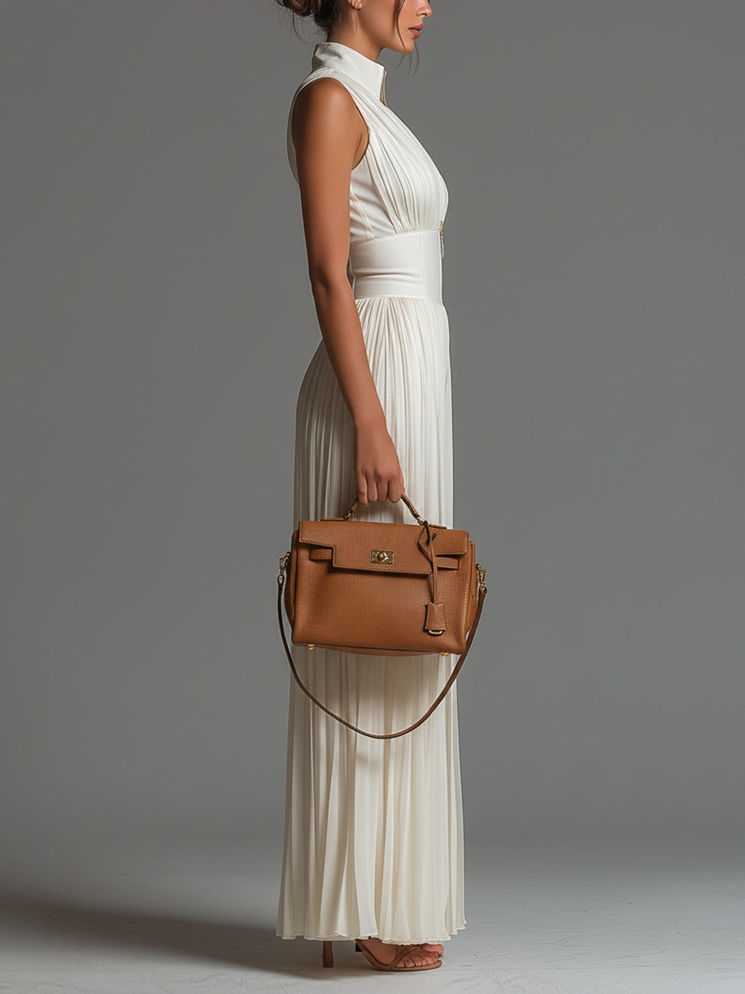 Lucía | Robe plissée en georgette