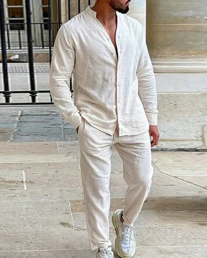 Zaine | Men's Two-Piece Cotton Outfit – Comfortable Summer Style