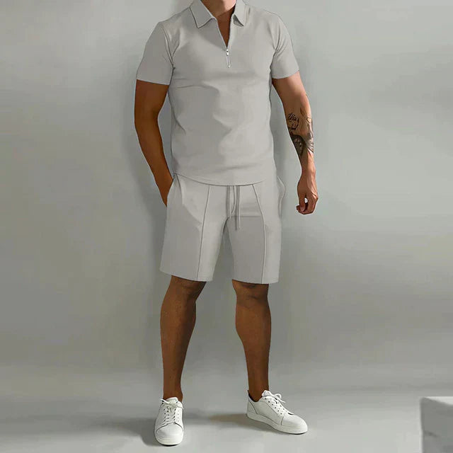 James | Men's Elegant Polo and Shorts Summer Set
