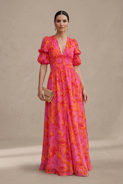 Léa | Robe maxi tie dye