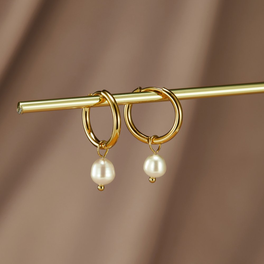 Eléa | Les Boucles d'Oreilles Créoles en Perles Classiques