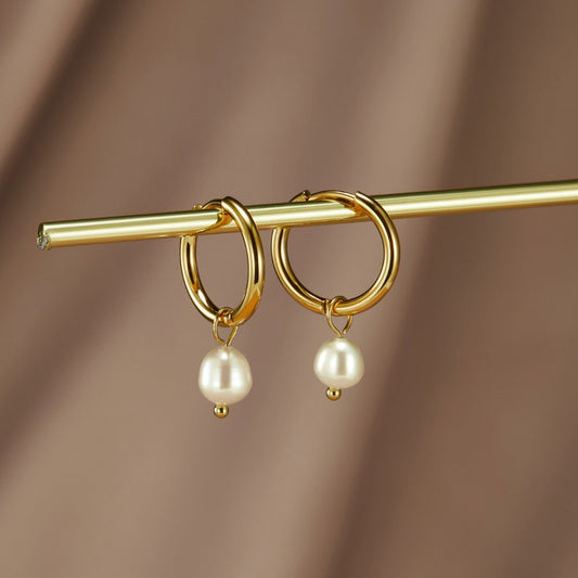 Eléa | Les Boucles d'Oreilles Créoles en Perles Classiques