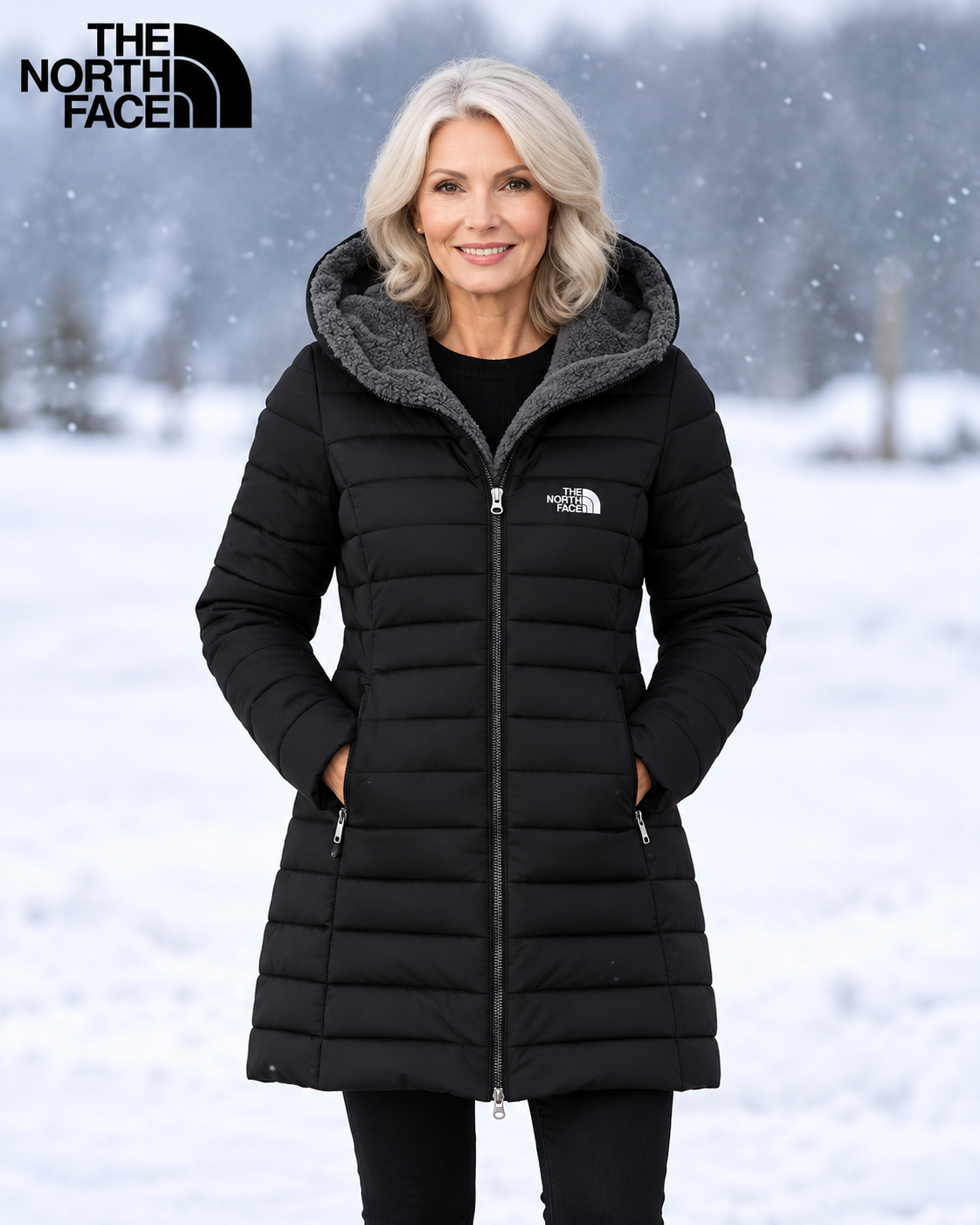 Manteau Matelassé Doublé Polaire