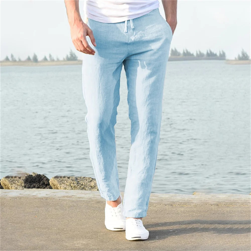 James | Men's Casual Lightweight Linen Pants