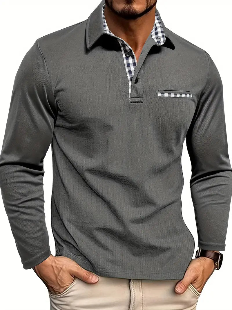 ADRIEN™ | POLO MANCHES LONGUES CLASSIQUE