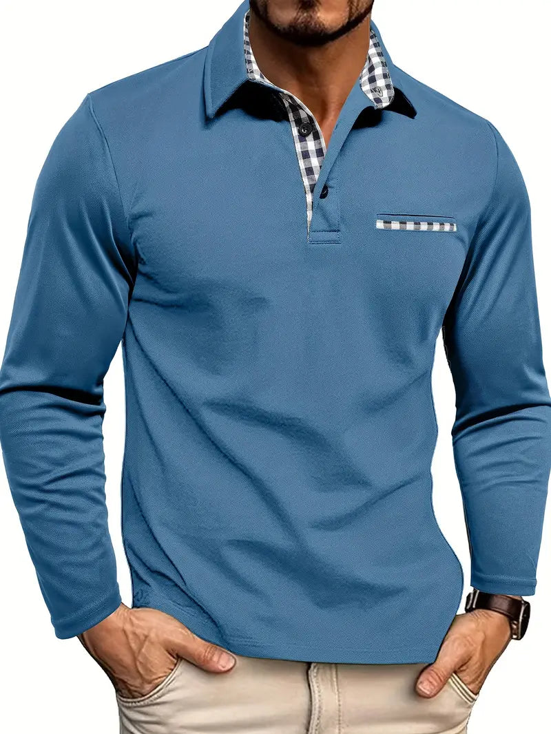 ADRIEN™ | POLO MANCHES LONGUES CLASSIQUE