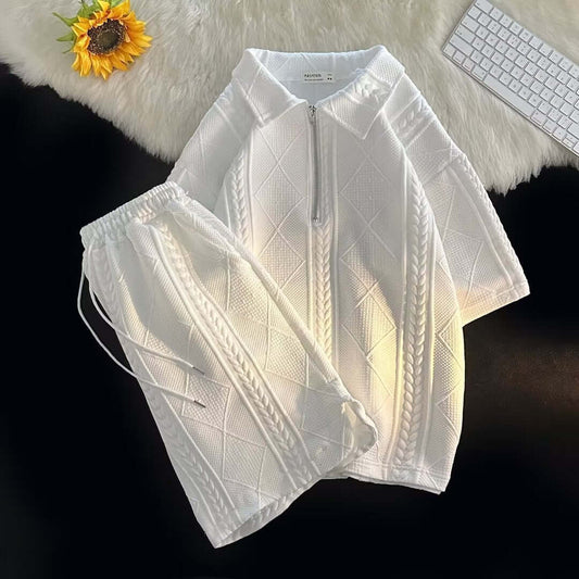James | Men's Loose Fit Short Sleeve Suit