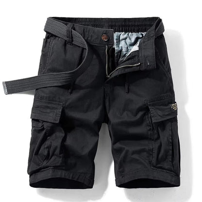 Men's Summer Multi-Pocket Cotton Cargo Shorts