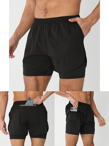 Men's Athletic Training Shorts for Active Performance