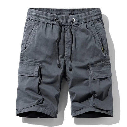 Men's Summer Multi-Pocket Cotton Cargo Shorts