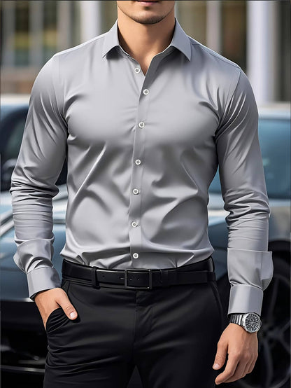 Men's Cuffed Button Down Shirt