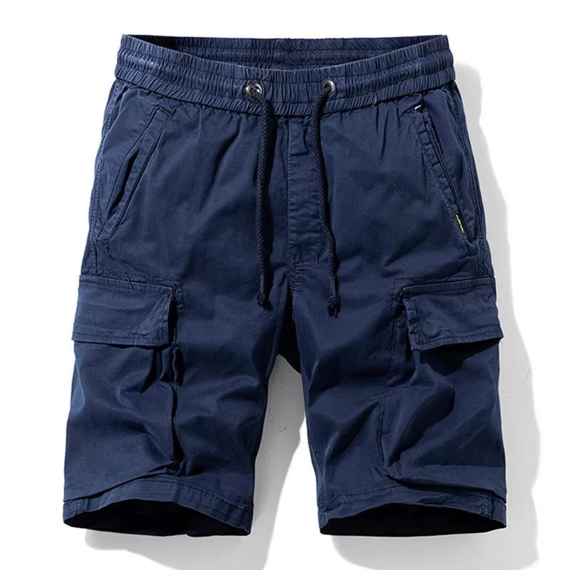 Men's Summer Multi-Pocket Cotton Cargo Shorts