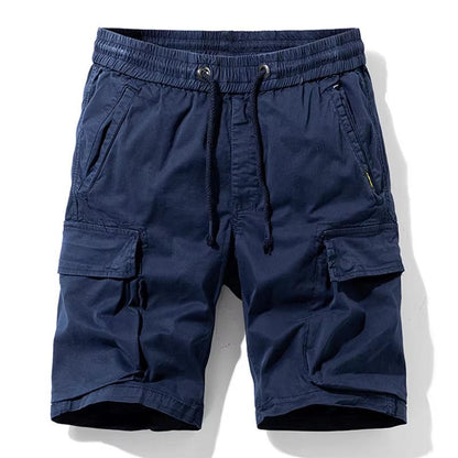 Men's Summer Multi-Pocket Cotton Cargo Shorts