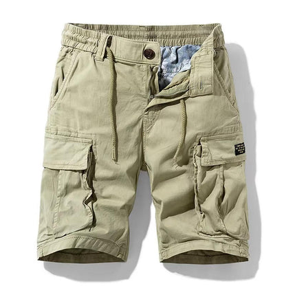 Men's Summer Multi-Pocket Cotton Cargo Shorts