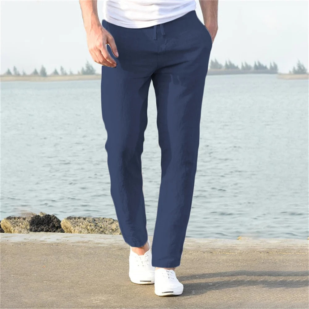 James | Men's Casual Lightweight Linen Pants