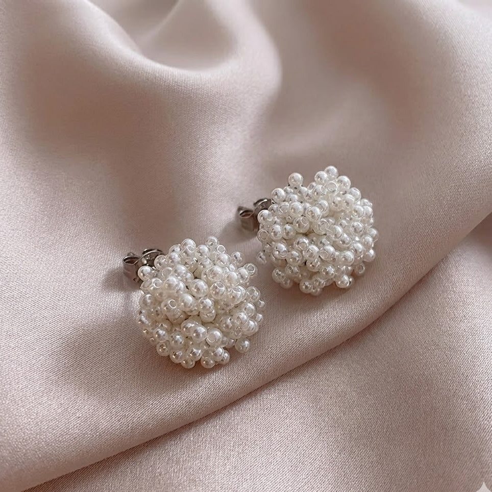 Zoé | Boucles d'oreilles en perles incrustées élégantes
